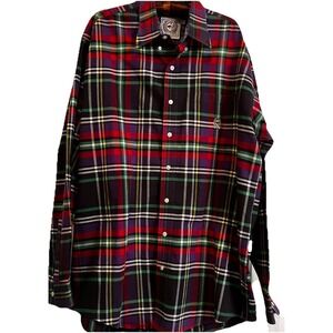 Cinch Men's Large Long Sleeve Plaid Button Down Western Shirt - Multi